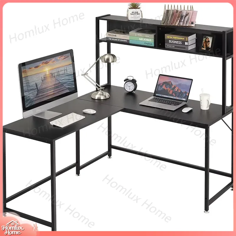 Desk Setup L Shaped - Wytrzymałe biurko gamingowe z oświetleniem RGB