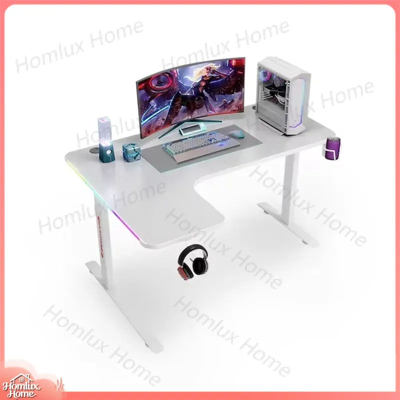 Desk Setup L Shaped - Duży, narożny (L-kształtny) stół gamingowy z