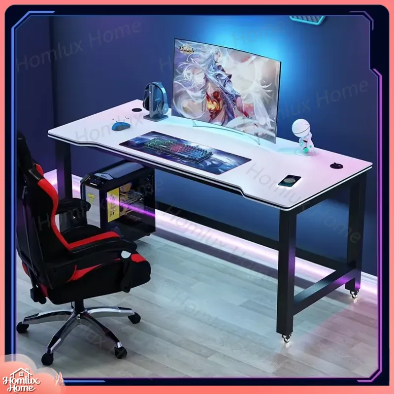 Biurko gamingowe z teksturą wł – Desk Setup L Shaped recenzja i cena