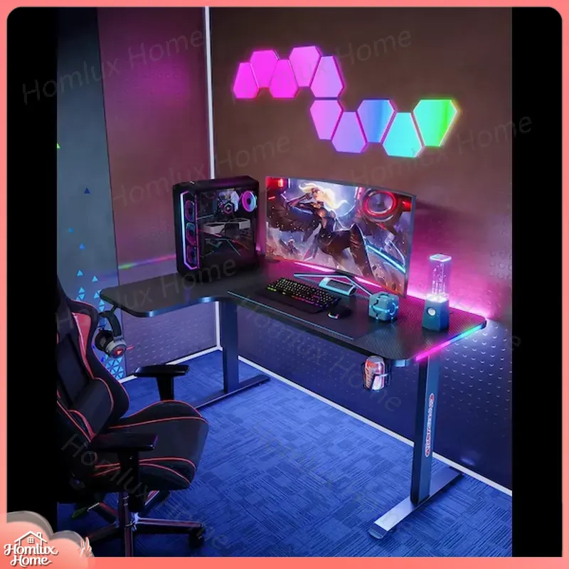 Duży, narożny (L-kształtny) st – Desk Setup L Shaped recenzja i cena